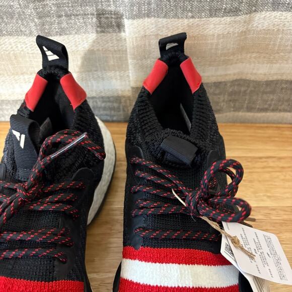 Adidas Trae Young 2 Black and Red Basketball Shoes Size 8.5 - Picture 4 of 8